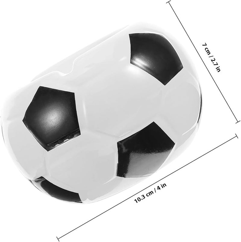 Ceramic Mini Soccer Ball Ashtray with Lid Retro Desktop Decoration for Home Outdoor - Image 2